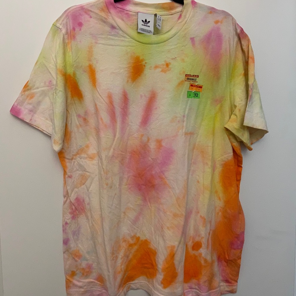 ADIDAS STREET WEAR- unique dyed t shirt UNISEX